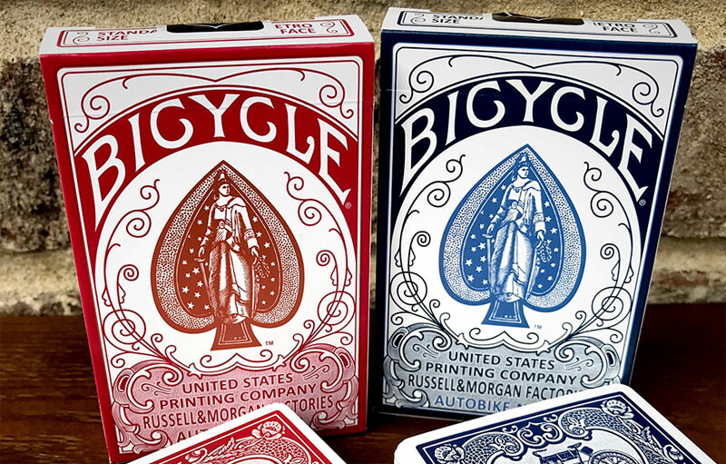 楽天市場】【トランプ】 BICYCLE AUTOBIKE No.1 BLUE/RED≪ バイスクル