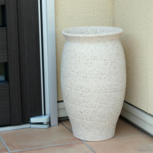 楽天市場】信楽焼 陶器 傘立て 白 長 壷型 傘たて おしゃれ スリム 傘