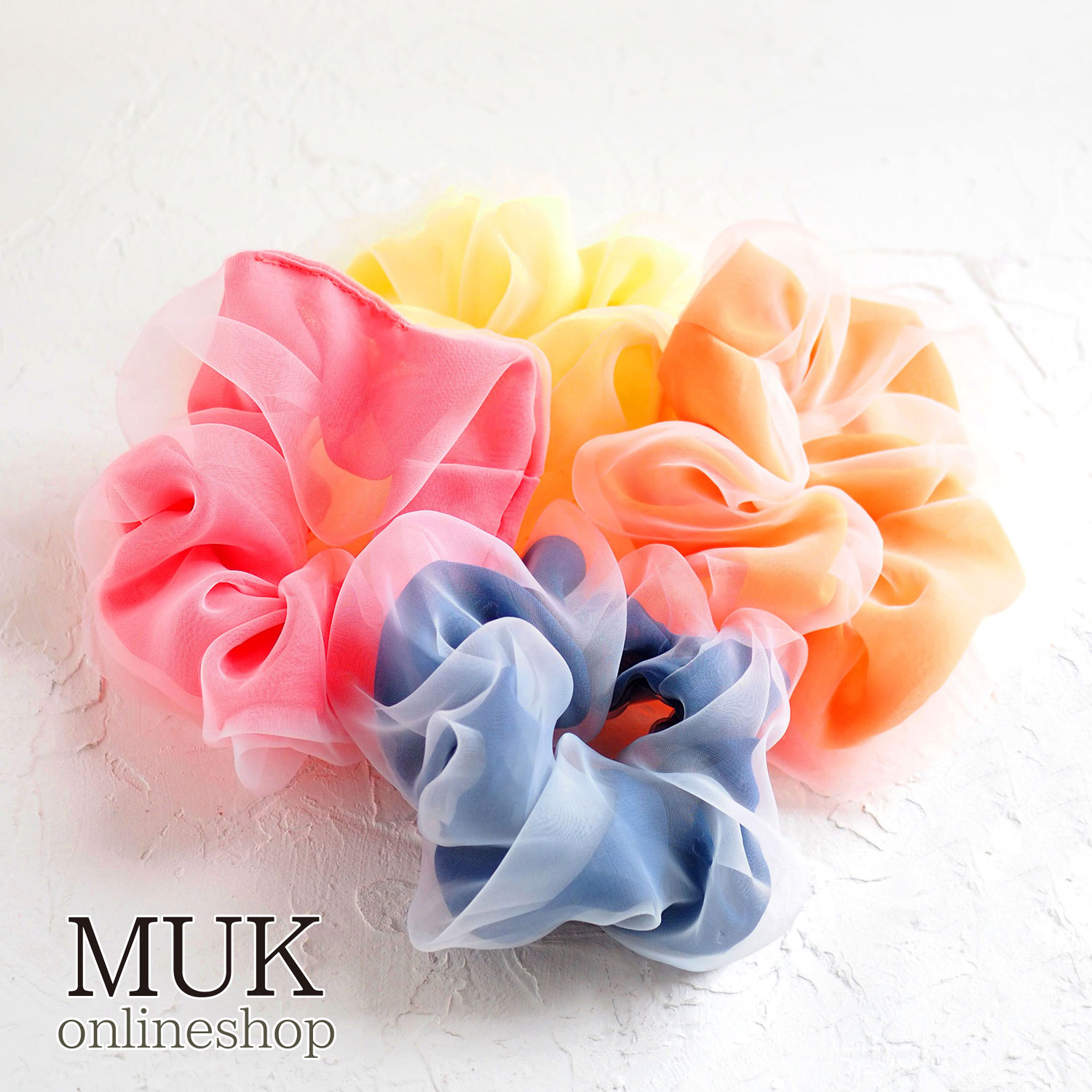 楽天市場】シュシュ ヘアゴム カラフル ライブ イベント レッド