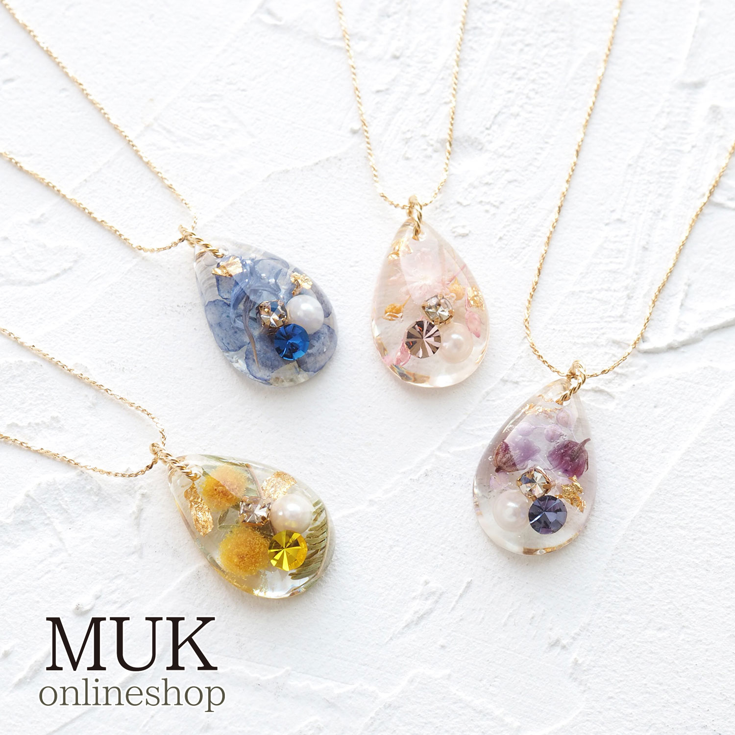 楽天市場】[5％off] ネックレス ペンダント ドライフラワー 花