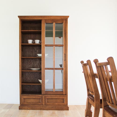 楽天市場】旭川家具 山室家具製作所 民芸家具 北の匠 No.7,8 書棚引戸