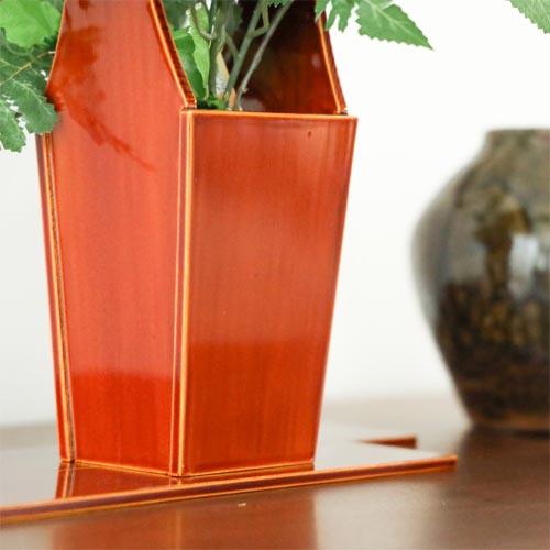 楽天市場】飛騨春慶 福壽漆器店 手桶花器 伝統工芸品 木製 花器