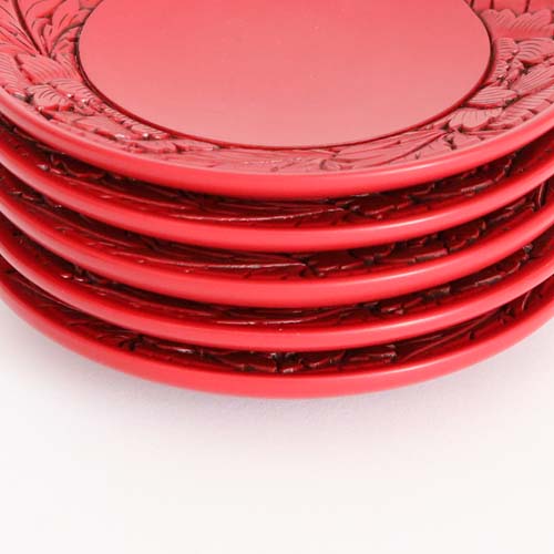 楽天市場】村上木彫堆朱 藤井漆工 銘々皿 伝統工芸品 プレート