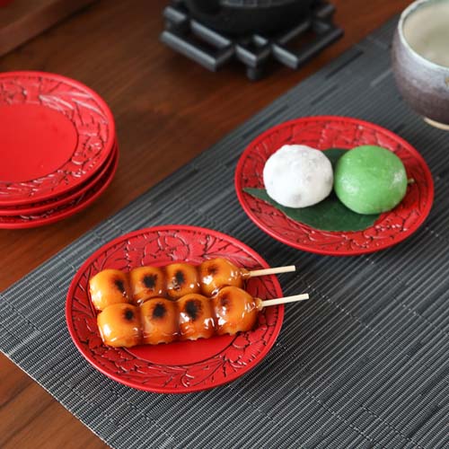 楽天市場】村上木彫堆朱 藤井漆工 銘々皿 伝統工芸品 プレート