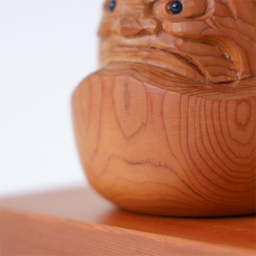 楽天市場】一位一刀彫 鈴木彫刻 頭巾だるま 伝統工芸品 木製 オブジェ