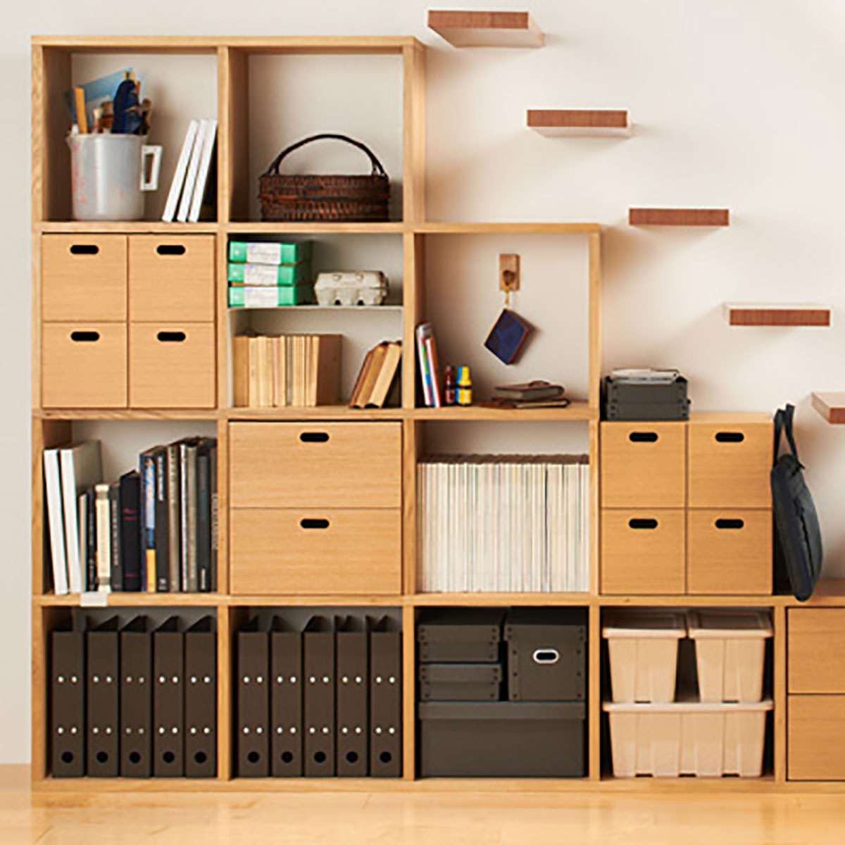 楽天市場】スタッキングシェルフ・コの字棚 幅37．5×奥行28×高さ