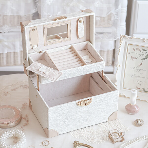 楽天市場】【P5倍！25日限定】アクセサリーボックス/トランク型(L