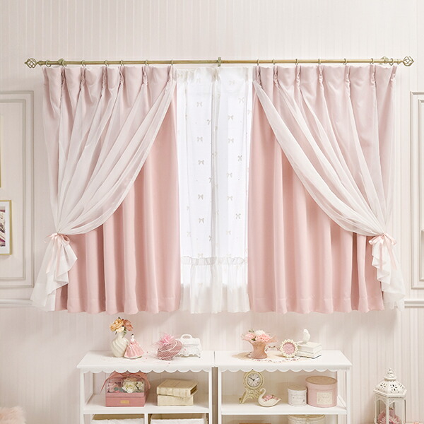 楽天市場】【P5倍！25日限定】フェアリーリボン遮光カーテン（100×135