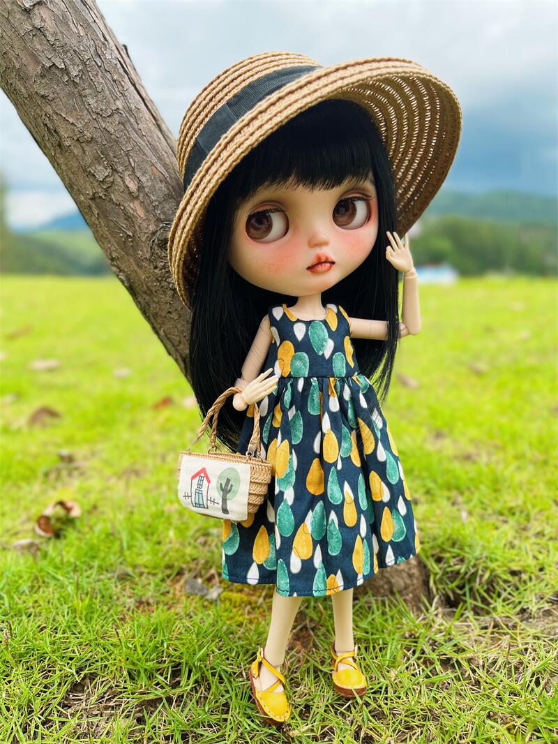 楽天市場】ブライス ネオブライス ワンピース ノースリーブ 夏 bjd 服