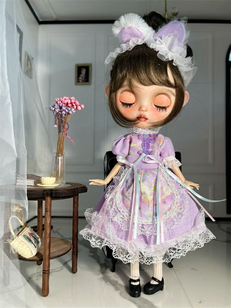 楽天市場】ブライス ネオブライス ワンピース ドレス パープル