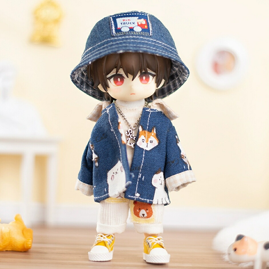 楽天市場】オビツ11 ドール 人形 服 衣装 デニム ジャケット 長袖