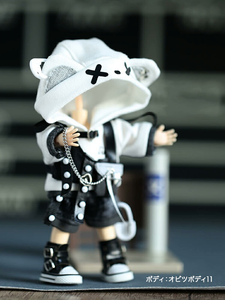 楽天市場】オビツ11 ドール 人形 服 甘辛 キャット 猫 3点セット