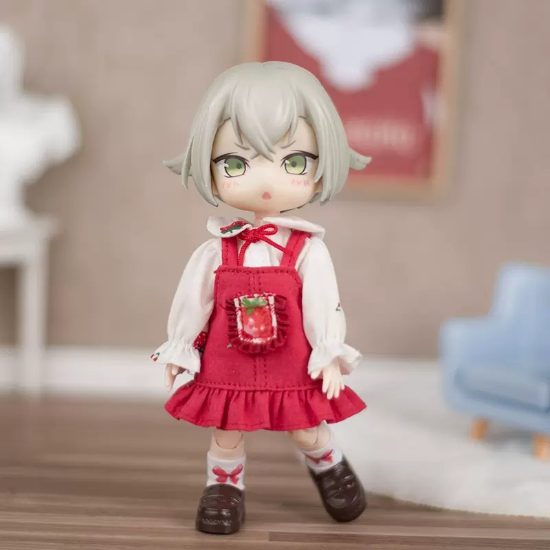 楽天市場】オビツ11 ドール 人形 服 衣装 可愛い いちご ワンピース