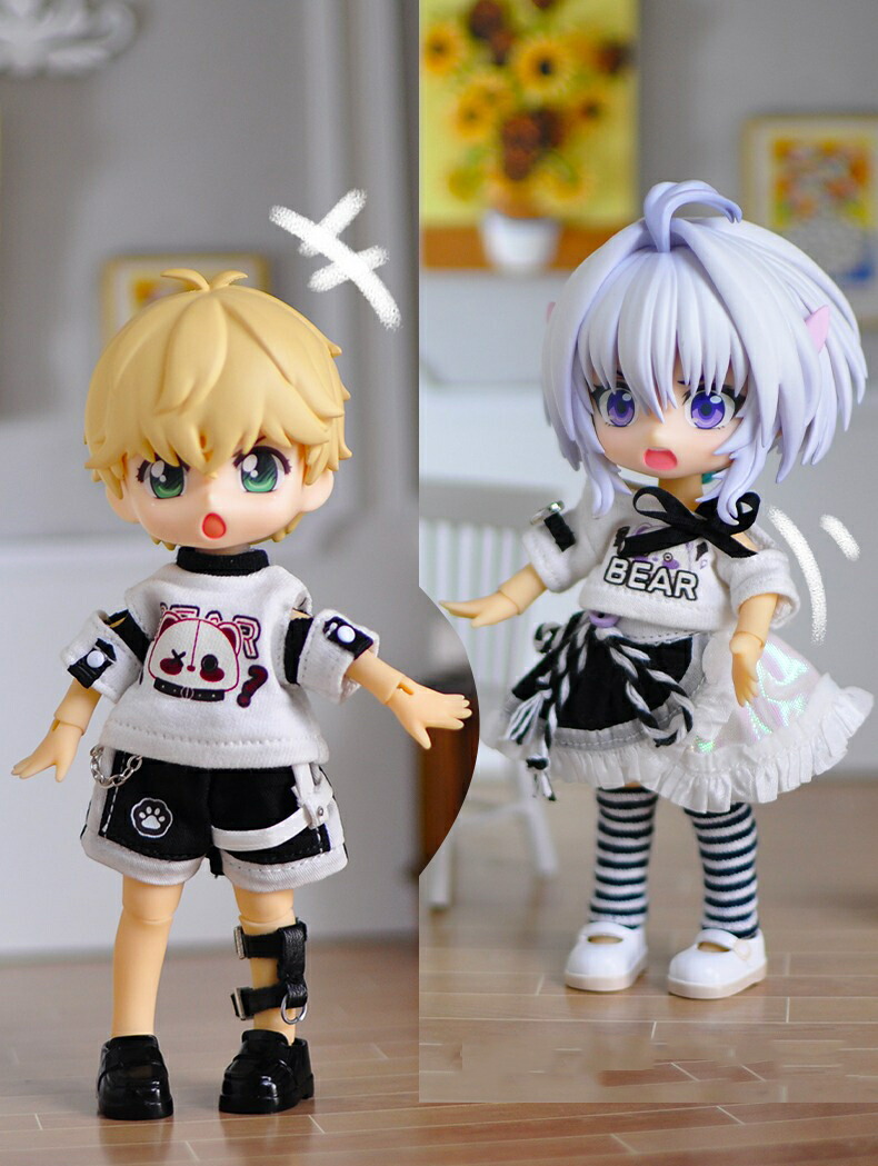 楽天市場】オビツ11 ドール 人形 服 衣装 パンク セット トップス