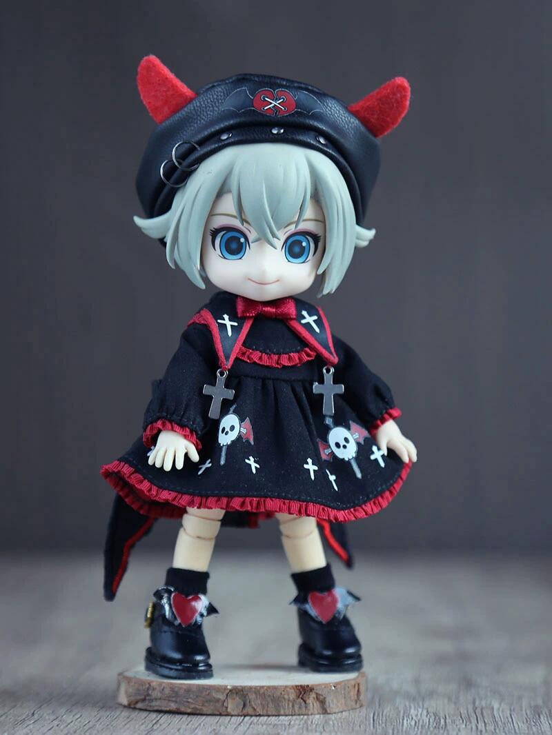 楽天市場】オビツ11 ドール 人形 服 衣装 ダーク 小悪魔 ワンピース