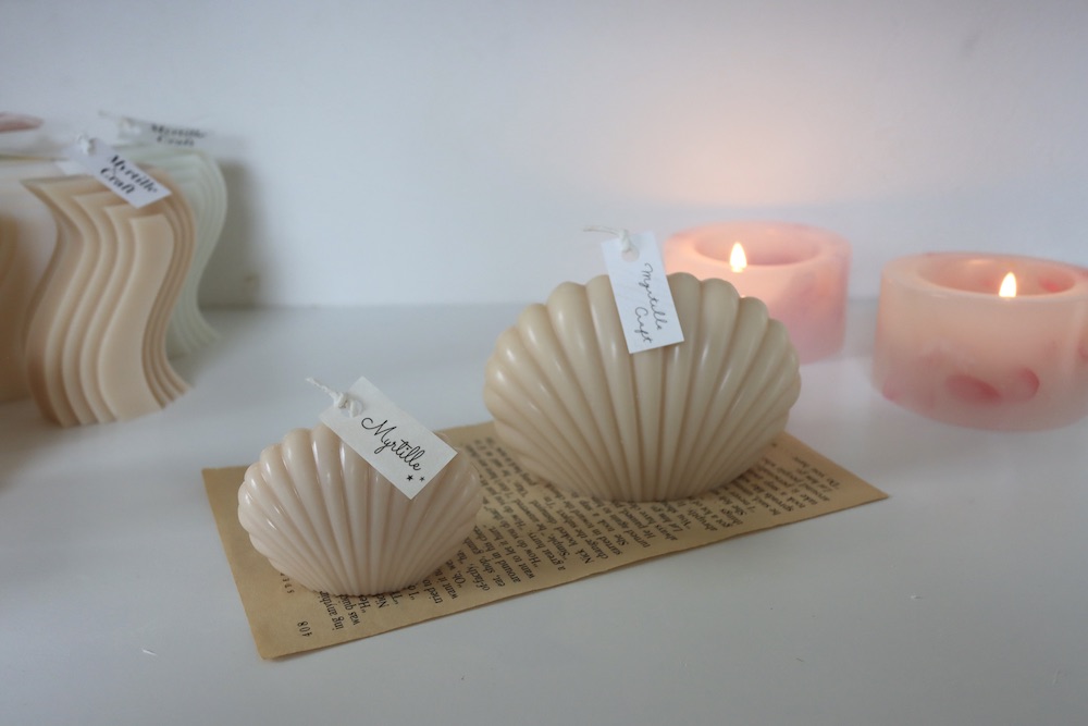 楽天市場】キャンドル モールド 貝殻 貝 シェル型 ポリ製 キャンドル