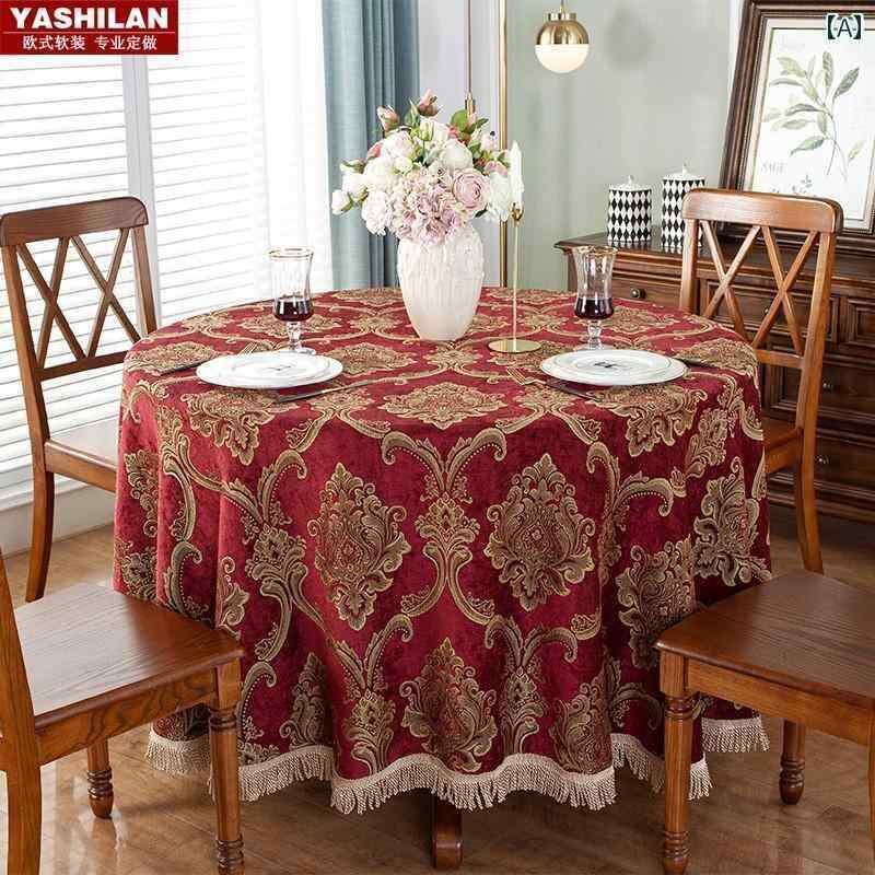 楽天市場】テーブルクロス 円形 布 ヨーロピアン大きめ ホテル
