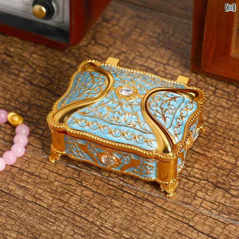 楽天市場】ジュエリーボックス アンティーク 北欧風 亜鉛合金製