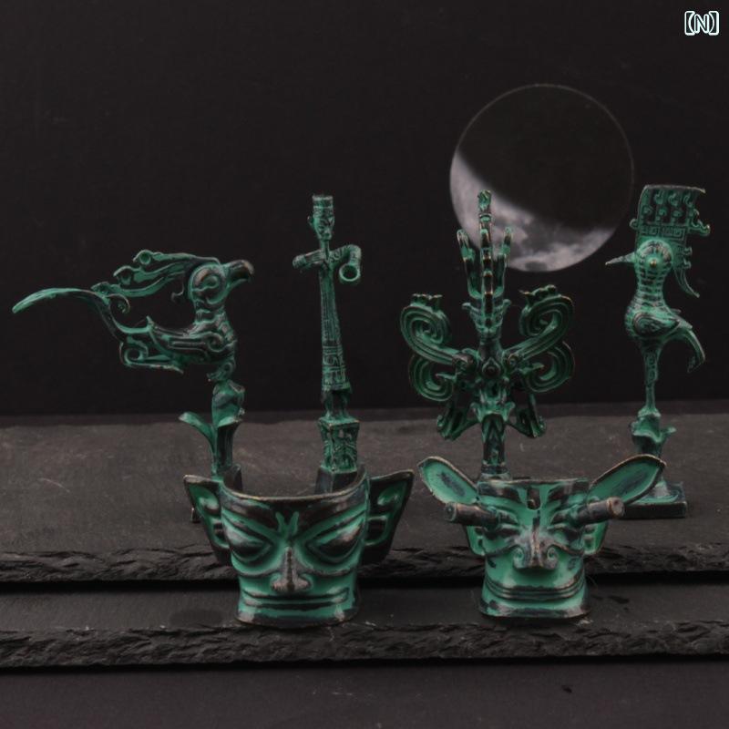 楽天市場】インテリア オブジェ 三星堆 真鍮製 青銅器風 小型