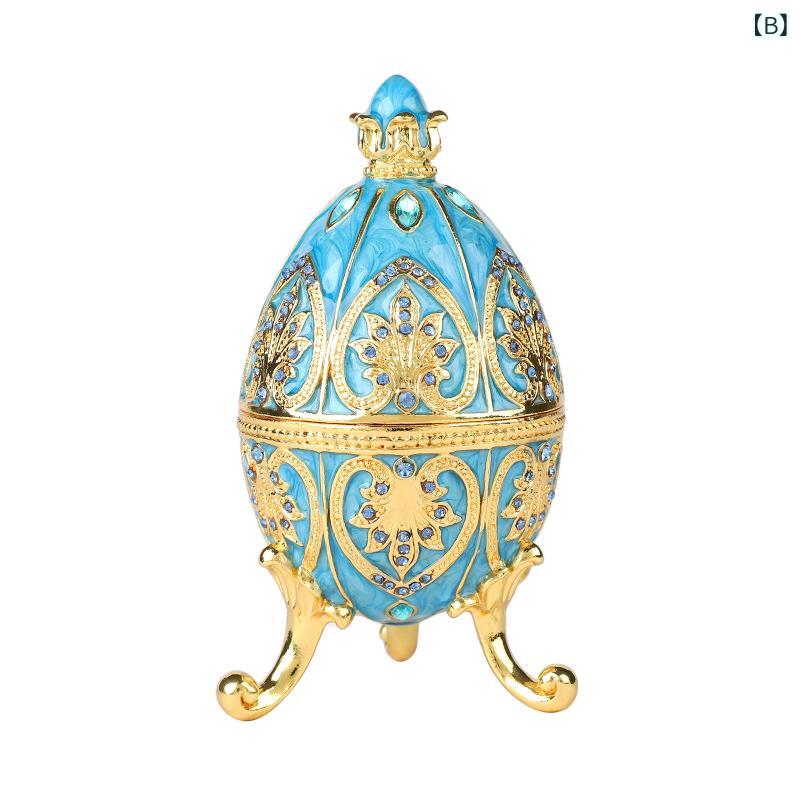 楽天市場】ジュエリーボックス ファベルジェエッグ 金属製 エナメル