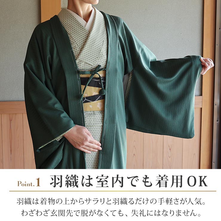 楽天市場】＼2点で3％OFFクーポン／[ 日本製 ] 洗える 長羽織 色無地