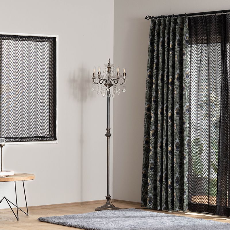 楽天市場】[全品10％OFF×25日限定クーポン]レースカーテン ブラック