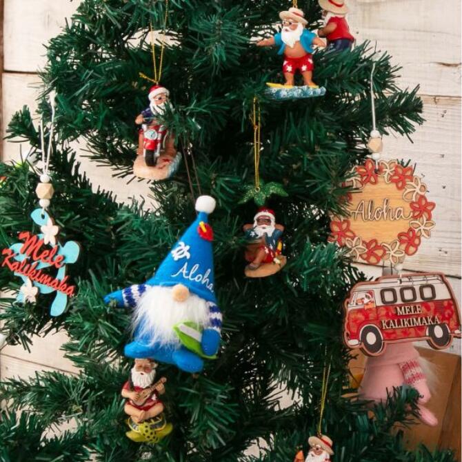 楽天市場】ハワイアンサンタ クリスマスツリー オーナメント【ハワイ