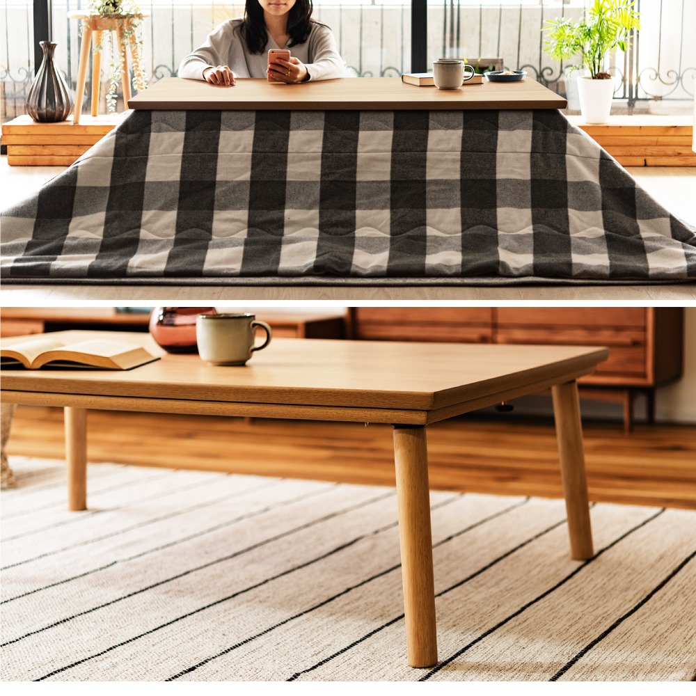 楽天市場】こたつ フラットヒーター テーブル 120 電気こたつ おしゃれ