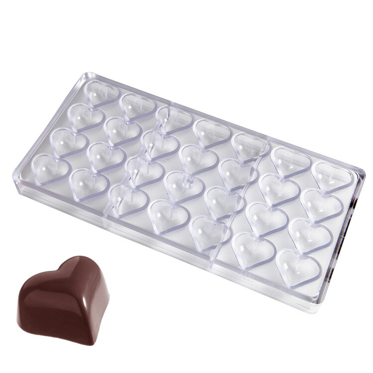 楽天市場】チョコレートワールド チョコ型 スモールハート 28個付