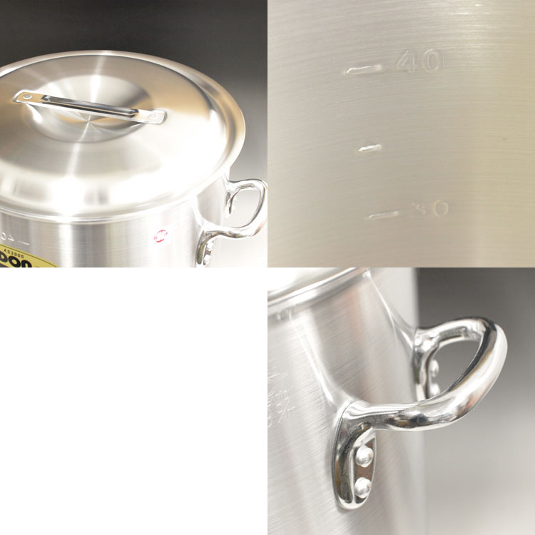 楽天市場】【お取り寄せ】アカオアルミ DON 寸胴鍋 30cm（約21リットル