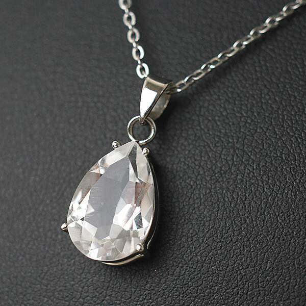 楽天市場】【宝石質】水晶 AAAAA ペンダント ネックレス 天然石