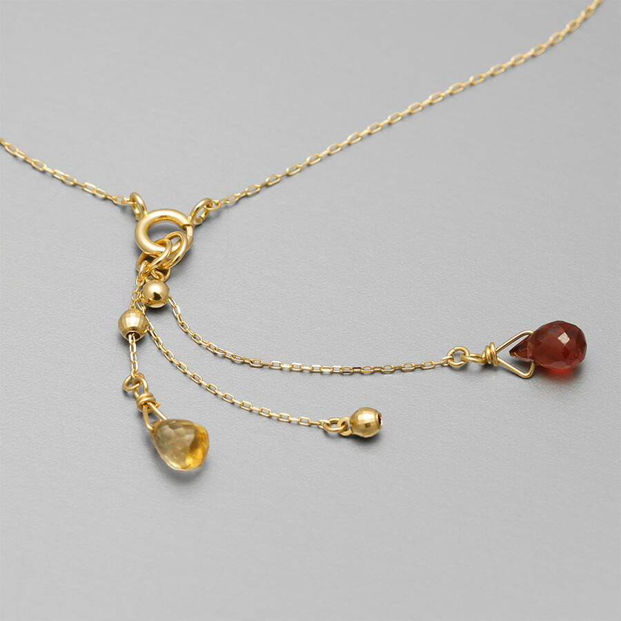 楽天市場】カラーストーン チャーム ネックレス フック付き チェーン