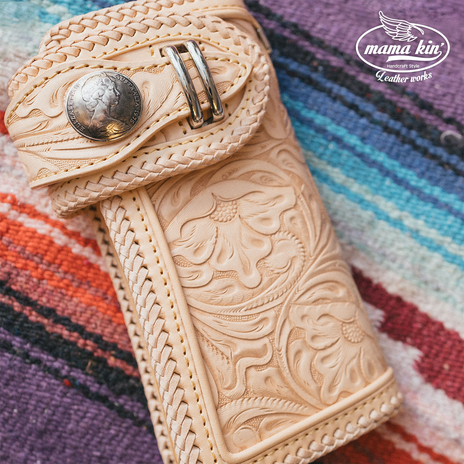 楽天市場】MAMA KIN' 長財布 ライダースウォレット バイカーズ