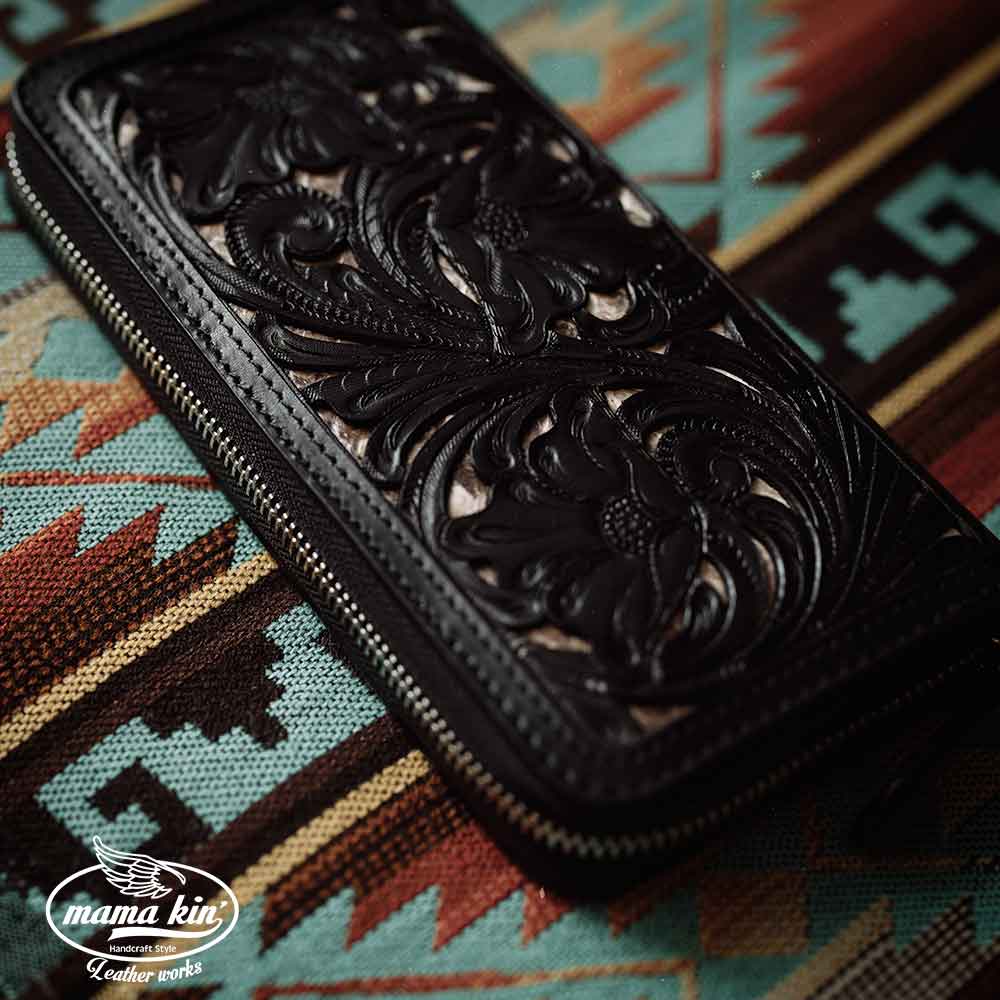 楽天市場】送料無料 蛇革 ラウンドファスナー ラウンドジッパー