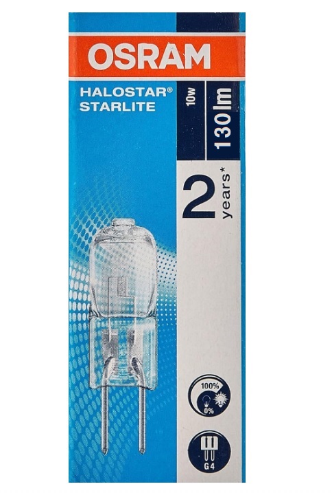 楽天市場】OSRAM(オスラム) ハロスター JCタイプ ミニハロゲン電球 G4