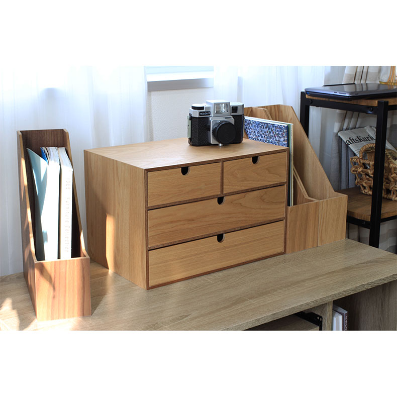 楽天市場】木製引出収納ボックス 3段 全2色 | ミニチェスト 木製