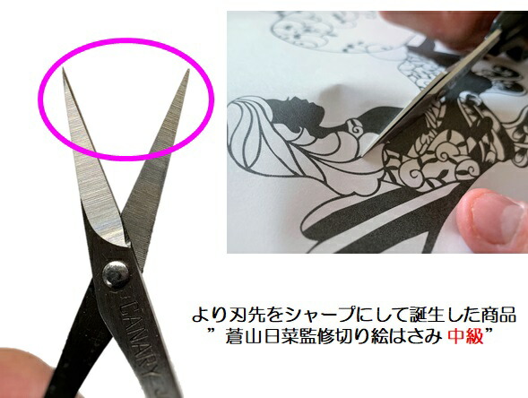楽天市場】蒼山日菜監修 切り絵はさみDSA-100M CANARY【中級】 切り絵