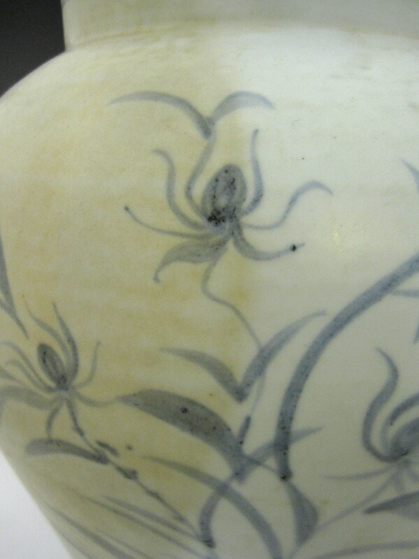 楽天市場】李朝 青花草花文壺 全高38cm 韓国 朝鮮 陶磁器 希少 花瓶