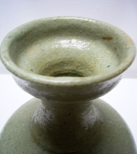 朝鮮美術 李朝 高麗青磁 小壷 油壷 C R8575 朝鮮美術 李朝 高麗青磁 小