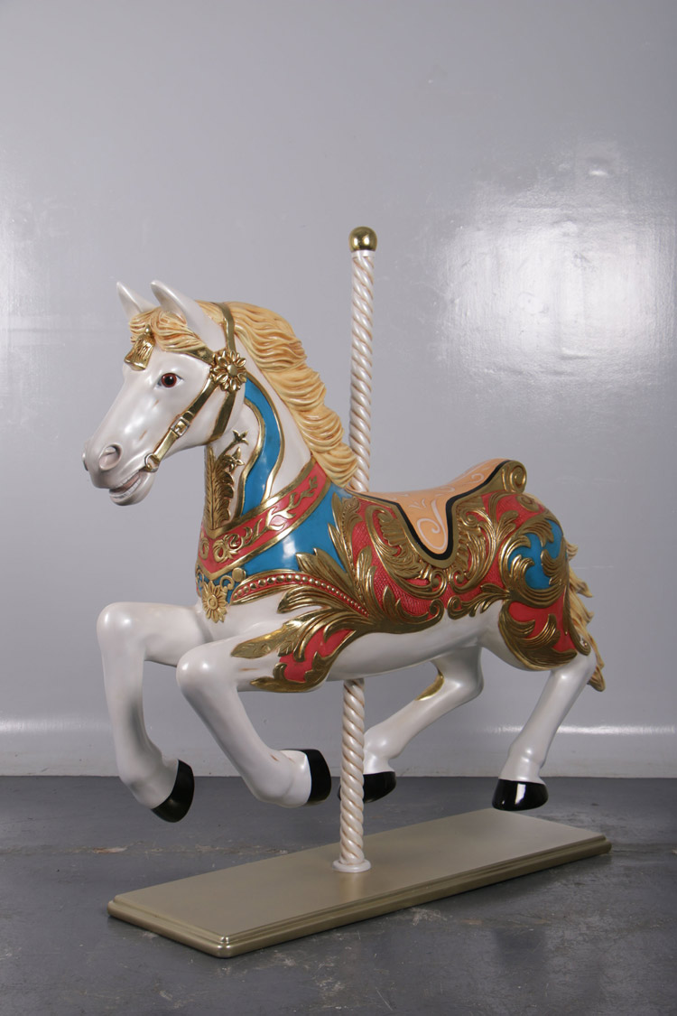 楽天市場】レトロなメリーゴーランド Carousel Horse on Stand 強化