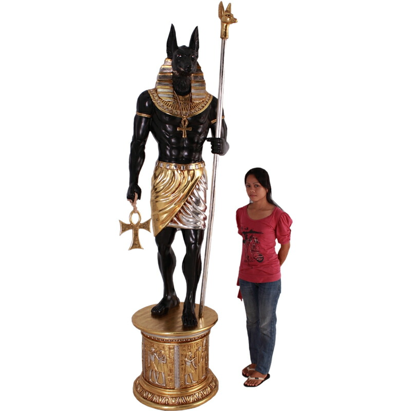 楽天市場】古代エジプト死者の神アヌビス ANUBIS 6FT. W& BASE S&G