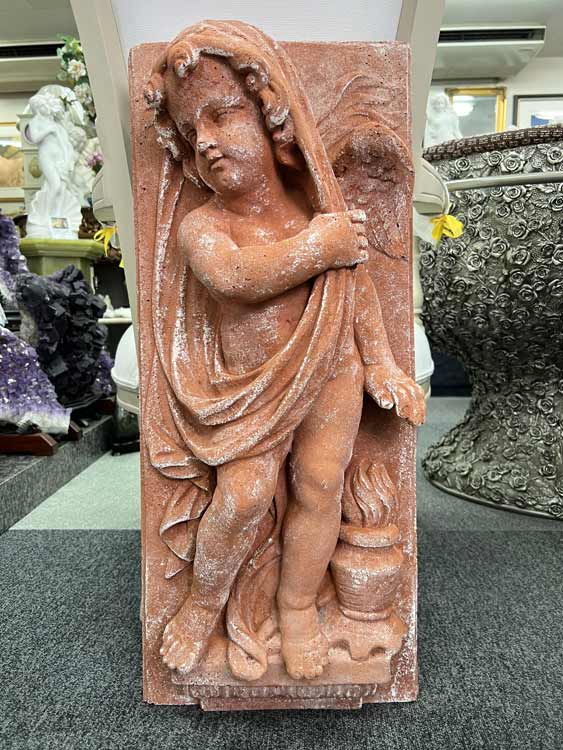 楽天市場】イタリア製 テラコッタ レリーフ 天使のパネル 大きい