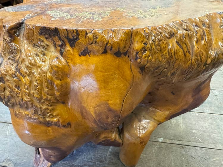 楽天市場】送料無料 自然木 木の根 オブジェ W50cm 花台 盆栽卓 根卓