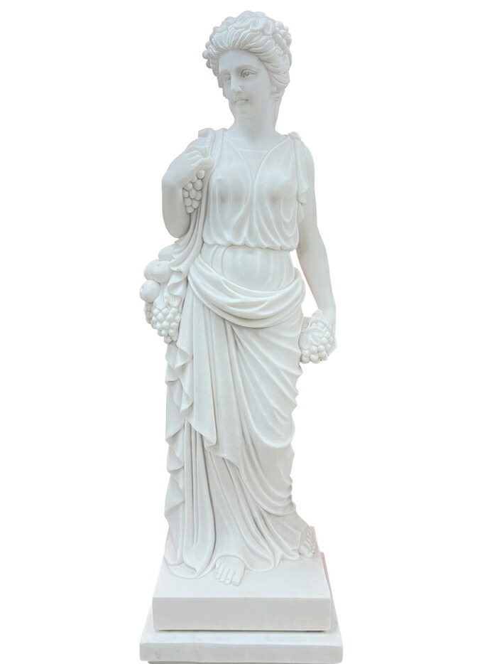 楽天市場】天然大理石彫刻 季節の乙女（夏） 高さ160cm 石像 女性像