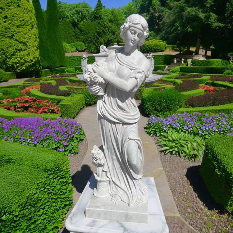 楽天市場】天然大理石彫刻 薔薇を抱えるヴィーナス H180cm 人物像 石像