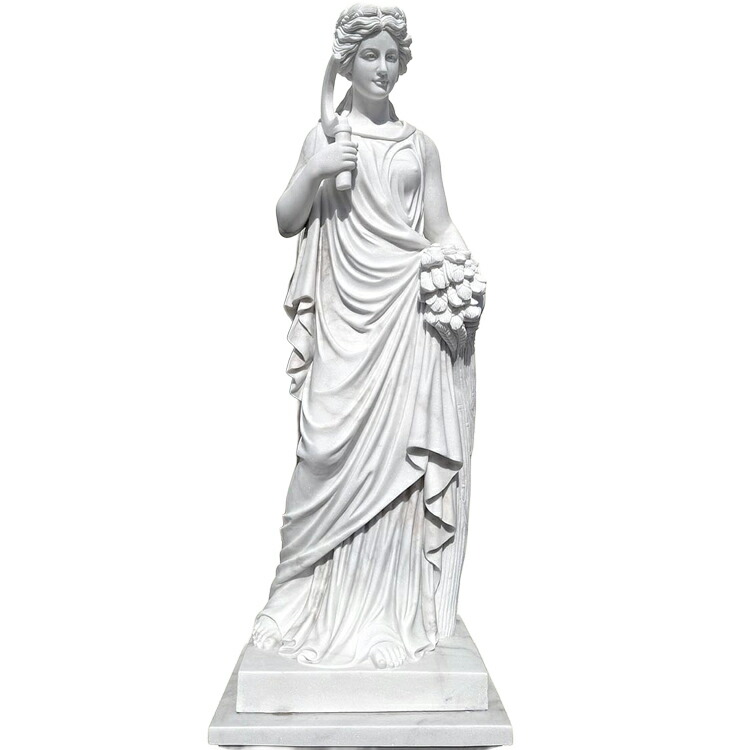 楽天市場】天然大理石彫刻 季節の乙女 (秋) H233cm 石像 女性像