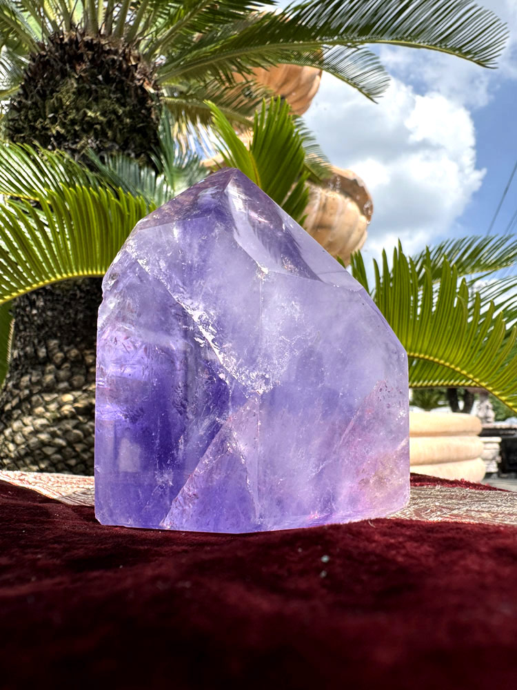 楽天市場】天然 アメジスト 紫水晶 一本剣 約1.35kg 高さ約11.5cm