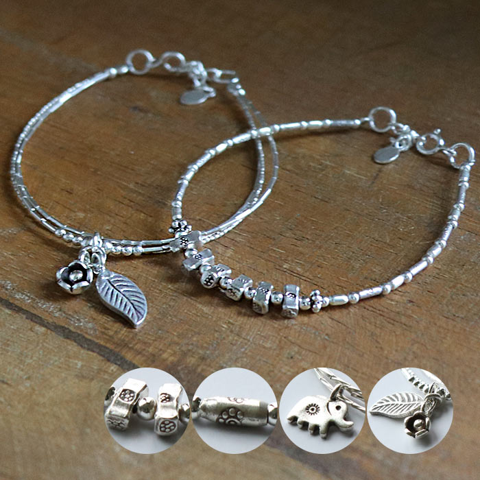 楽天市場】カレンシルバー カレン族 シルバー ブレスレット 16〜18cm