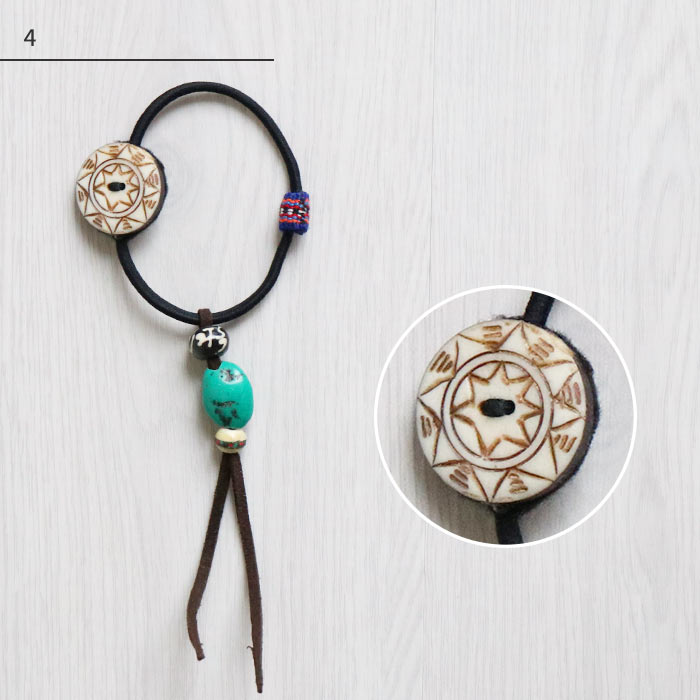 楽天市場】ヘアゴム レディース エスニック ビーズ リス族 民族