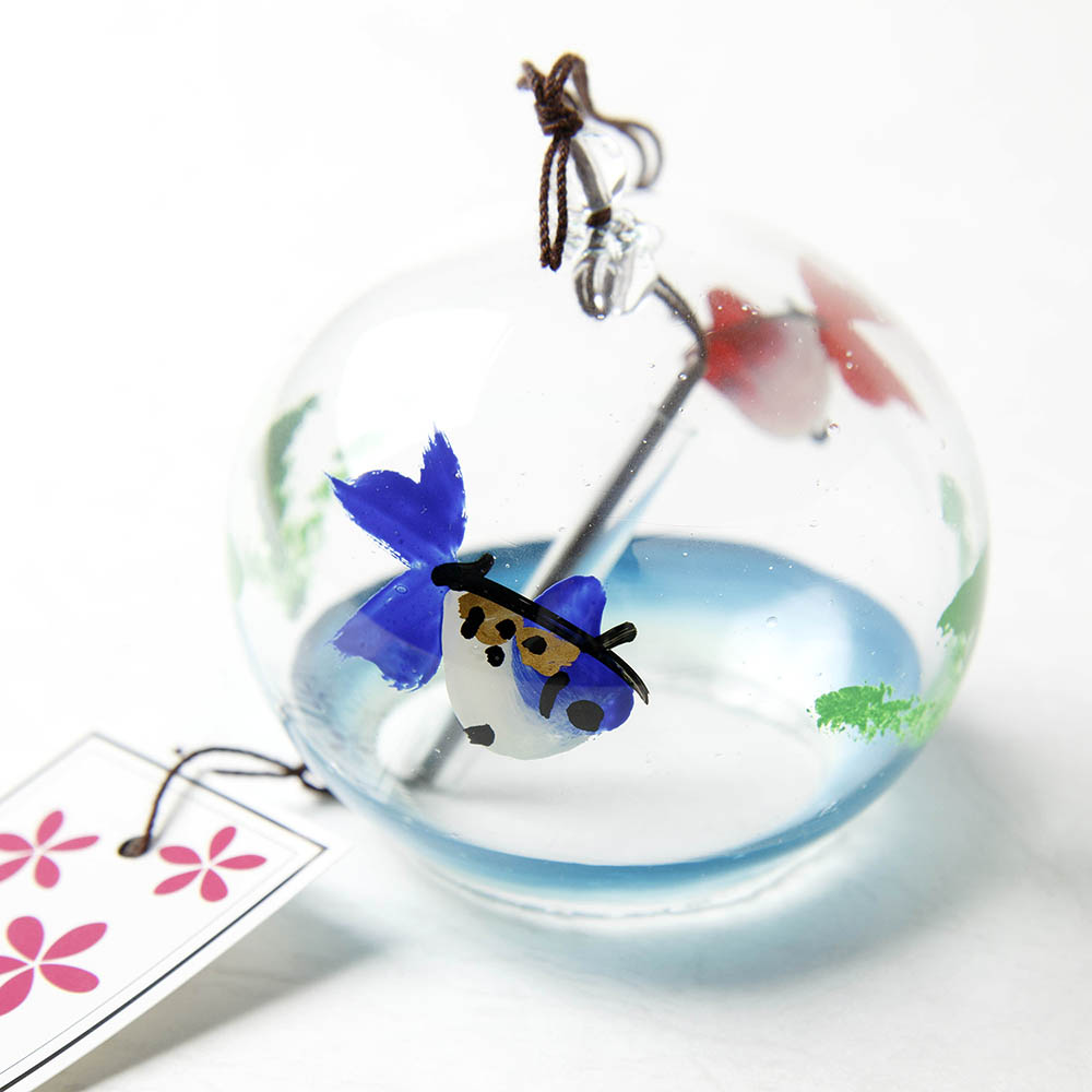 楽天市場】篠原風鈴本舗 江戸風鈴 小丸 ガラス 風鈴 二色金魚 【えど